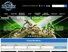 Tablet Screenshot of gilroymotorcyclecenter.com